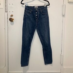 AGOLDE NICO HIGH RISE SLIM JEANS FIXATION size 26